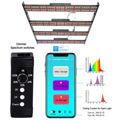 China Seed Starting Seed Starting Controller Optional Flower Plant 4x4 Tent 4x4 Bar 600w 800w 720w Hydroponic Full Spectrum Samsung LED Grow Light for sale