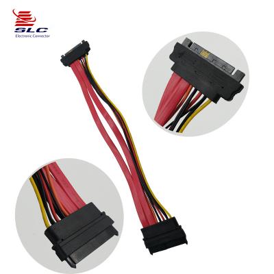 China PCB sata connector 7+15 pin cable power cable to 7 pin sata for sale