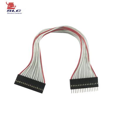 China Electronic 2~40 pin custom ribbon ribbon cable can pressure 2.54 housing connector, dupont head cable ribbon cable for sale