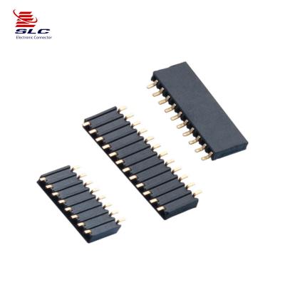 China Hot Selling Single Row PCB Side Entry SMT 2.54mm Female Headers for sale