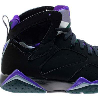 China Wholesale and retail purple black fashion trend Jordan 7 high aid basketball shoes Ray Alen Ray Allen retro for sale