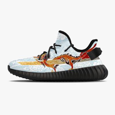 China 1 Pair Good Quality Men's Box Custom Custom Yeezy 350 Sneakers Cushioning Walking Shoes Custom Yeezy 350 Style for sale