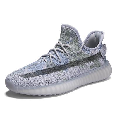 China Yeezy350 milk series damping can be customized brand men's service logo leisure sports shoes for sale