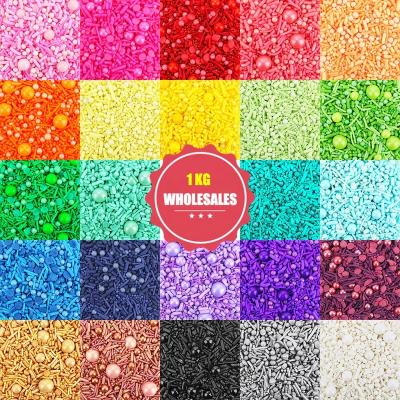 China Wholesales Rainbow Sprinkles Dragee Sugar For Cake Decoration SP123 for sale