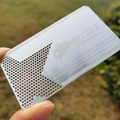 China China Cheap 304 Stainless Steel Metal Card Metal Business Card Metal Membership Card for sale