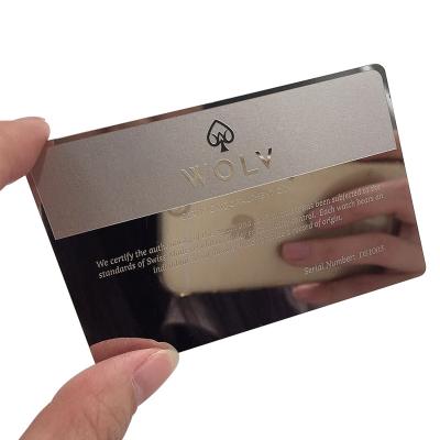 China China Factory Price High Quality Low Price Metal Business Mirror Card for sale