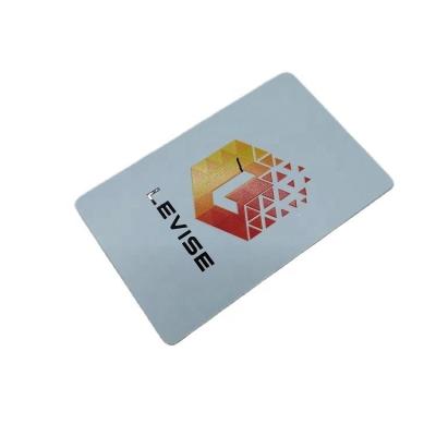 China China 2022 New White Metal Business Card Card Silk Screen Laser Name Metal Membership Card for sale