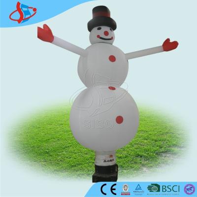 China Weißer aufblasbarer Weihnachtsmann im Freien/aufblasbare Werbeschilder mit Schneemann zu verkaufen