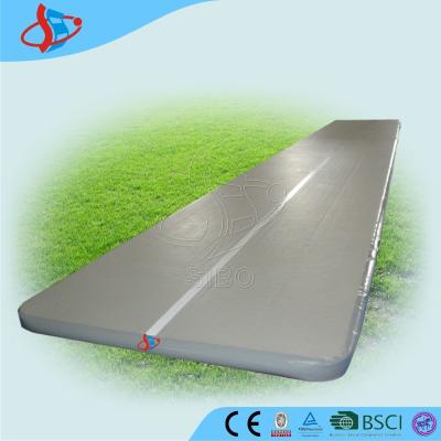 China 10 Meters Gray Tumble Gymnastics Air Mat Safe For School CE / UL for sale