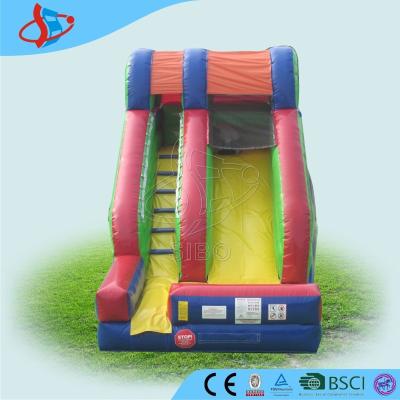 China CE Certificated Inflatable Dry Slides Long Lane Slides With Step for sale