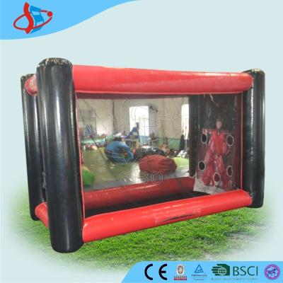 China Strength Red Black Big Inflatable Ball Game With CE / UL Blower for sale