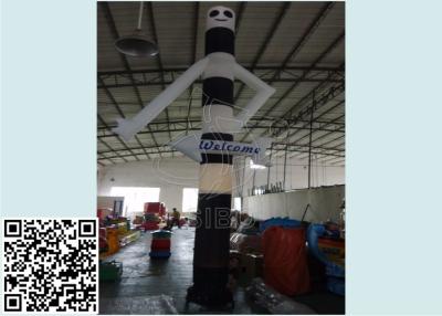 China Black White190D PVC Inflatable Advertising Man , Outdoor Inflatable Sky Dancer for sale