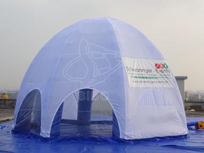 China White 8 Feet Inflatable Camping Tent Large Dome For Show Event for sale