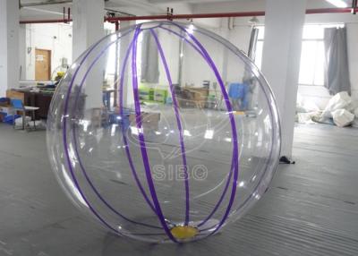 China 0.8mm PVC Transparent Walk On Water Ball , Kids Inflatable Aqua Ball Pool Use for sale