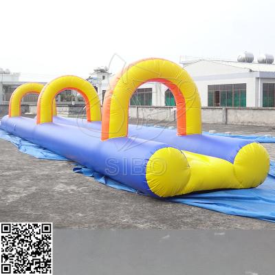 China 0.55mm umfangreiche Kinderaufblasbare Wasserrutsche mit Pool kundengebundener Größe zu verkaufen