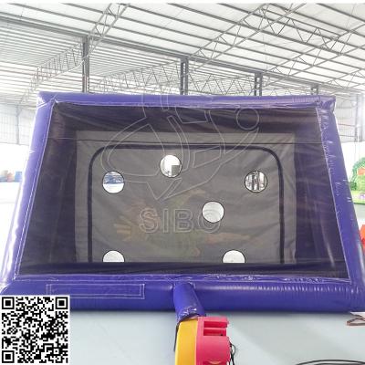 China Purple Inflatable Sports Game Portable Inflatable Football Gate CE Certification for sale