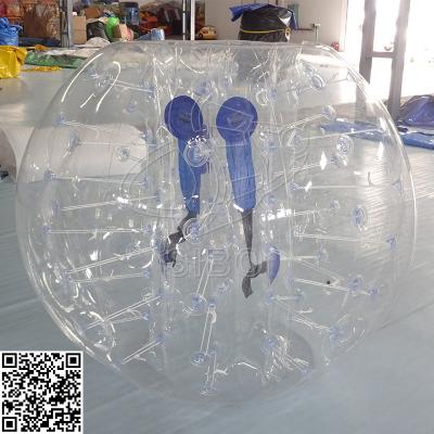 China Transparent 0.6 + 0.9mm Pvc Tarpaulin Inflatable Ball For Water Park Game for sale