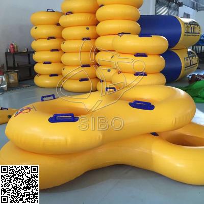 China De sinaasappel zwemt de Buisring van de Rings Opblaasbare Rivier Perfect voor Strand en Pool Te koop