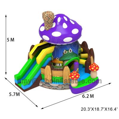 Cina Castello gonfiabile dei buttafuori del fungo dei nuovi prodotti di Sibo con l'attrezzatura di attività del cortile dello scorrevole in vendita