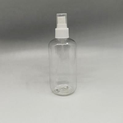 China Perfume& Factory direct sale PET empty 250ml clear sanitizer spray bottles perfume sanitizer liquid use plastic bottles with sprayers for sale