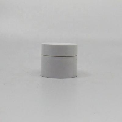 China Wholesale Small 20g Cosmetic Packaging White PP Jars Face Cream Vials Eye Use Plastic Cream Bottles With Screw Caps In Single Layer for sale