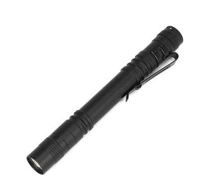 China Hot Sale Pocket Aluminum Emergency Flashlight Mini Led Pen Lighter Mini Torch Led Pen Flashlight With Clip for sale