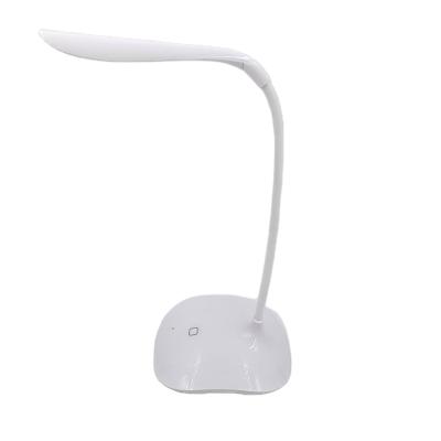 China Modern Adjustable Rechargeable USB Touch Sensor LED Reading Light Desk Table Lamp With Power Bank for sale