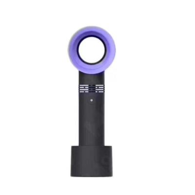 China Electric Fan Bladeless Cooling Handheld Rechargeable Portable Outdoor USB Mini Fan Desktop Bladeless Fan for sale