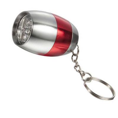 China Aluminum Emergency 6 LED Egg Keychain Flashlight for sale