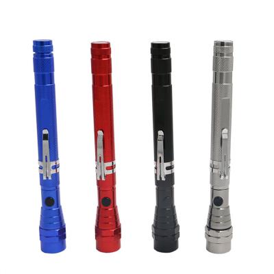 China Emergency Magnetic Telescopic Flashlight Pick Up LED Flashlight With Clip for sale