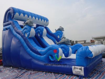 China Inflatable water slide for adult and kids, giant water slide with pool,inflatable water slide parts water slide-42 for sale