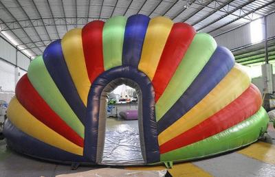 China Colorful PVC Tarpaulin Inflatable Shell Tent for Party , Inflatable Shell Shaped Event Tent for sale