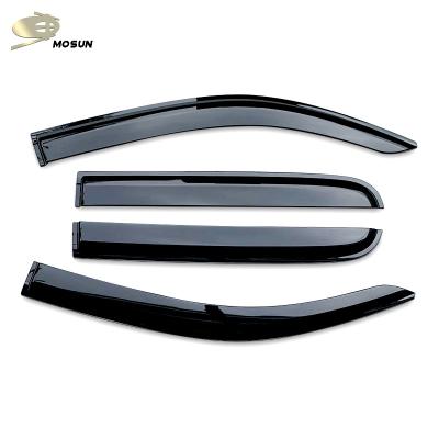 China Mosun Factory Pickup Truck Side Window Deflector Window Sun Shade Single Stainless Steel Trim 4 Pieces Set For Great Wall PAO GWM Poer 2020 for sale