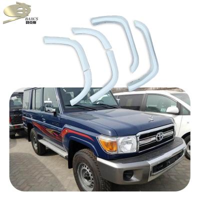 China MoSun Factory Single Shock Absorber Flares For LC77 LC76 4x4 Car Wheel Arch Body Kits For FJ76 FJ77 Part Exterior Accessories for sale