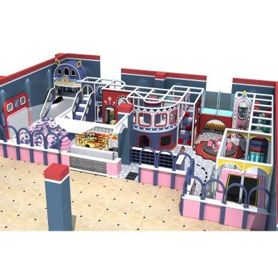 China Eco - Friendly Wooden Playground Kids Castle Indoor Kids Playground Equipment Park for sale