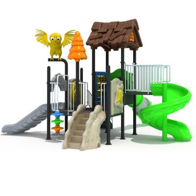 China 2021 Hot Selling Kids Playground Plastic Colorful OutdoorToys Playground Park Wooden Playhouse For Outdoor Children for sale