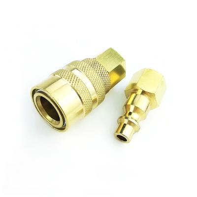 China Hot Selling USA Milton Style USA M02-SF-02B Milton Style Brass Air Pipes Quick Release Coupler Connector American Kind Pneumatic Quick Coupling for sale