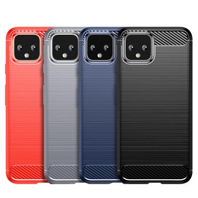 China Rugged Shockproof Carbon Fiber Case TPU Back Cover For Google Pixel 7A 7 pro 6 6A 5A 5G 4A XL 5 4XL 4 3A 3 Google for sale