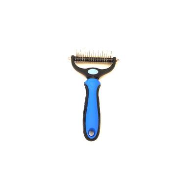 China Viable Wholesale Professional Pet Hair Grooming Brush Comb Steel Hair Removal Brush Comb For Dogs for sale