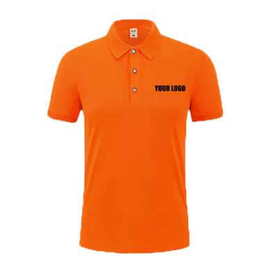 China Orange Supermarket Breathable Summer Customized Work Uniform Men'S Voluntary Advertising Work Clothing for sale