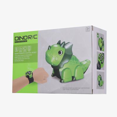 China Attractive Electric Robot Toy Watch Remote Control Dinosaur Plastic Animal Toys For Kids Pretend Funny Baby Dinosaur Rc Robot Toys for sale