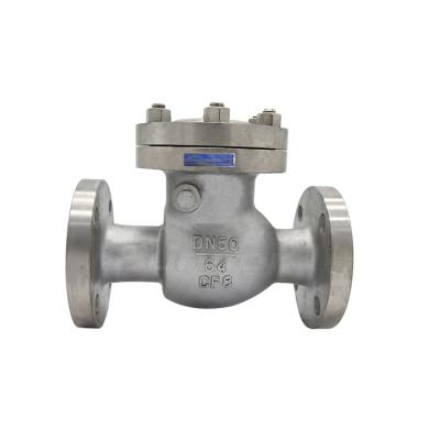 China Bundor Anti Corrosion Class150 2 Inch Stainless Steel Swing Check Valve For Acid Water Oil Factory Price for sale