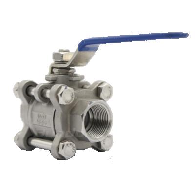 China General Bundor SS Ball Valve DN20 PN10 Threaded Type 3PC Ball Valve for sale