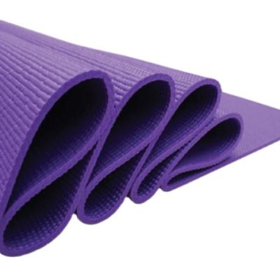 China Home Exercise Wholesale OEM High Density Black Luxury PVC Yoga Mat For Private Label for sale