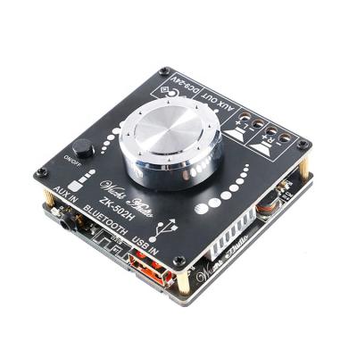 China New and Original 50WX2 HIGH FIDELITY 2.0 Ble 5.0 Digital Stereo Power Amplifier Board TPA3116 ZK-502H 60x60x29mm for sale