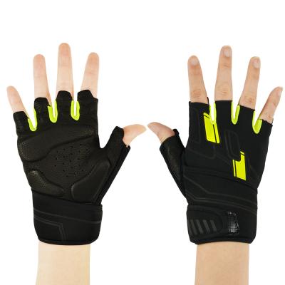 China Short Gym Fitness Gloves Weightlifting Gloves With Wrist Support Palm Full Protection Extra Grip | Great for traction for sale