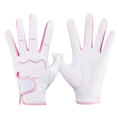 China Soft Comfortable Brand New Customizable Sheepskin Leather Breathable Training Golf Gloves for sale