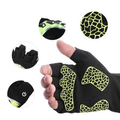 China High Quality Half Finger Profession Fashion Cycling Mountain Bike Led Cycling Riding Gloves Hand Gloves For Cycling for sale