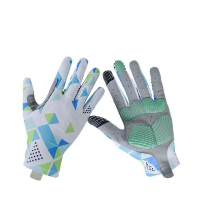 China Full New Style Summer Thin Fancy Sunblock Ice Silk Gloves Summer Sunscreen Glove Sport for sale