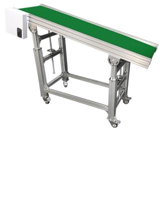 China Transport 4 Meters Belt Conveyor PVC Belt Matching Automatic Conveyor Loader Bag Flattener for sale